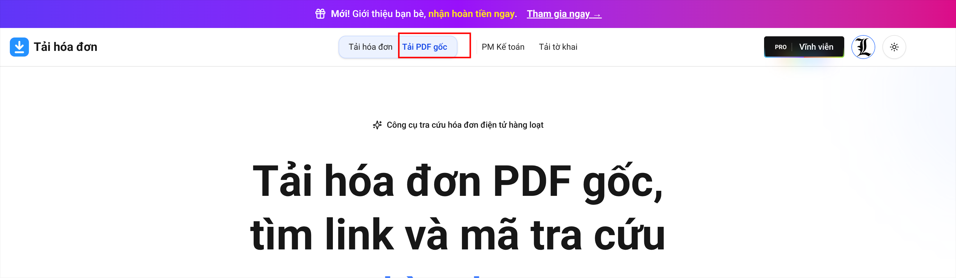 Công cụ PDF gốc